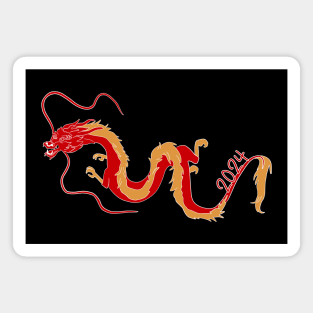 Auspicious Dragon: Celebrating Chinese New Year 2024 Magnet